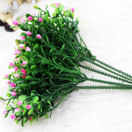 15 Heads Artificial Aglaia Odorata Flowers Plants Potted Ornaments Home Garden Wedding Party Decoration Craft Plant Decorative