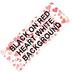 Red Heart White Back / 12mm