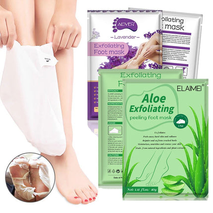 Aloe Exfoliating Foot Mask For Pedicure Socks Feet Peeling Moisturizing Skin Care Feet Dead Skin Removal Foot Patch 1Bag=2pcs