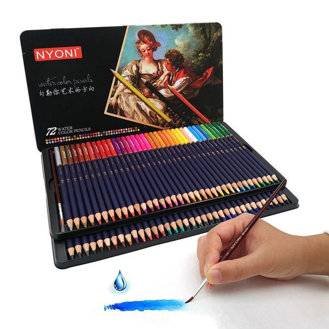 Non-Toxic Wood Color Pencil Set Water soluble art Painting crayon Color Pencil School Drawing Sketch Kids Art Supplies Pencils P