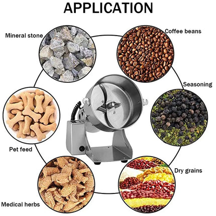 2000g Grains Spices Hebals Grinder Electric Coffee Grinder Coffee Dry Food Grinder Spice Mill Grain Mill Food Crusher