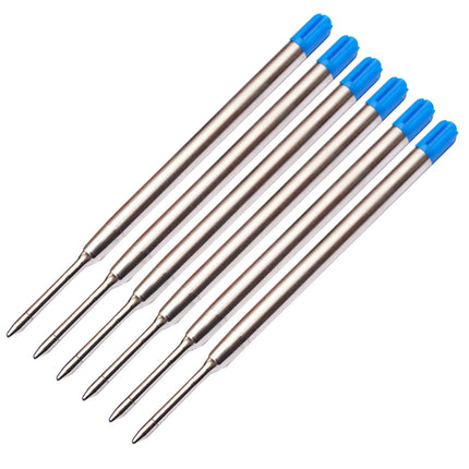 6pcs 0.7mm Ballpoint Medium Point Point Pen Refills Replacement Refills for Parker Pens School Office Stationery Supplies