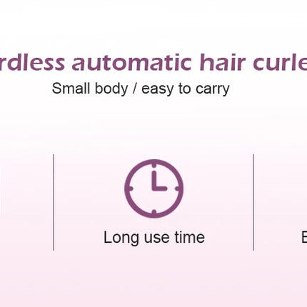 Automatic Hair Culers 3 Color Option USB Charging Portable Wireless Rotate Hair Curler Auto Hair Curling Iron Anti Scalding