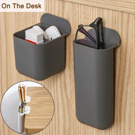 Creative DIY Computer Monitors Screen Pasteable Pen Pencil Holder Desktop Accessories Bag Desk Organizers Containers Storage Bag