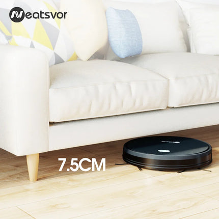 NEATSVOR X500 Robot Vacuum Cleaner 3000PA Powerful Suction 3-in-1 Pet Hair Household Dry and Wet Mopping Automatic Charging