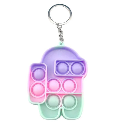 small squishy keychain popet fidget toy Autism Squishy Stress Reliever Toys for Adult Kids Relief Funny pop Fidget Toys