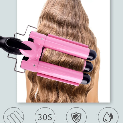 Professional Hair Curling Iron Ceramic Triple Barrel Hair Curler Irons Hair Wave Waver Styling Tools Hair Styler Wand