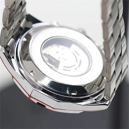 Fashion Brand Men Mechanical Watch Men Stainless steel Skeleton Hand wind WristwatchRelogio hombre