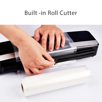 REELANX Vacuum Sealer V2 125W Built-in Cutter Automatic Food Packing Machine 10 Free Bags Best Vacuum Packer for Kitchen