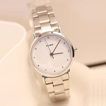 New Original Brand Simple Wrist watch Fashion Lovers Casual Full Stainless Steel Quartz Clock Men Women Business watches relogio