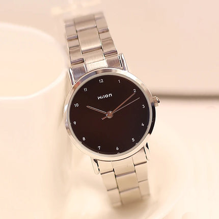 New Original Brand Simple Wrist watch Fashion Lovers Casual Full Stainless Steel Quartz Clock Men Women Business watches relogio