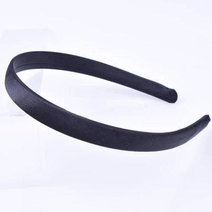 5pcs/lot Satin Covered Headband Ribbon For Girls Hairbands Women Resin Hair Hoop Band Accessories Head Wear