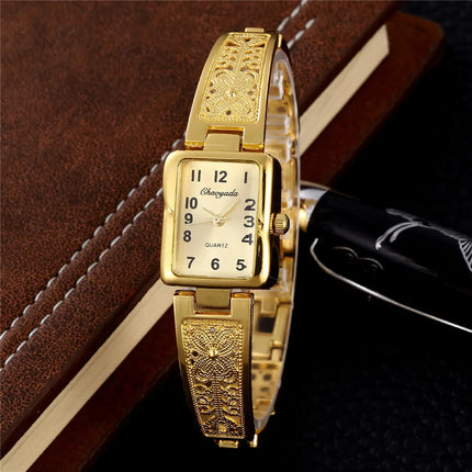 Luxury Gold Stainless Steel Women Bracelet Watches Fashion Woman Watch Casual Dress Ladies Watch Female Clock Relogio Feminino