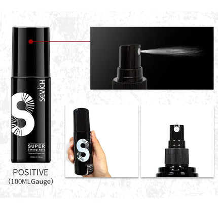 Sevich Hair Hold Spray Water Applicator for Styling Working Hair Building Fibers Hairdresser Water Hair Fixing Spray 100ML