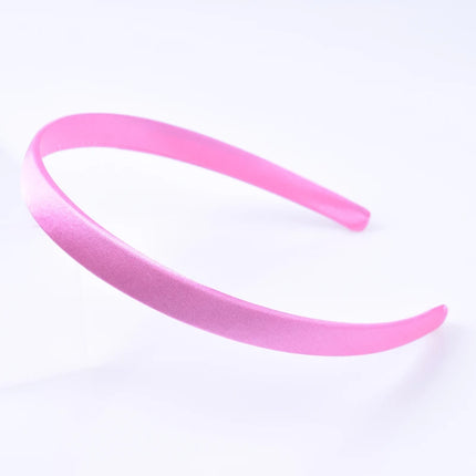 5pcs/lot Satin Covered Headband Ribbon For Girls Hairbands Women Resin Hair Hoop Band Accessories Head Wear