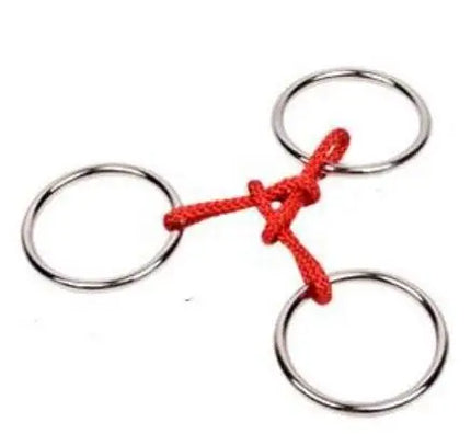 Metal Wooden Rope Puzzle Logic Mind Brain Teaser String Loop Rings Puzzles Game Toys for Adults Children