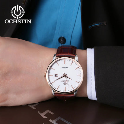 OCHSTIN Luxury Brand Couple Quartz Watches Luxury Brand Waterproof Men's And Women's Valentine's Day Wrist Watch Gift for Lovers