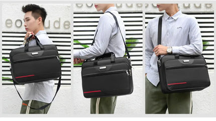 Large Capacity Men's Laptop Bag Briefcases Business Document Electronic Article Clothes Storage Pouch Shoulder  Travel Organizer