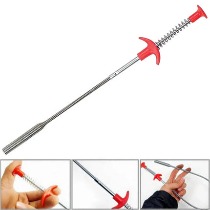 85cm Kitchen Cleaning Brushes Flexible Long Sink Claw Pick Up Bathroom Cleaning Tools Bend Curve Grabber Tool With Spring Grip