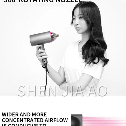 Folding Hair Dryer Portable Household Multi-function Hair Dryer Cold and Warm Air Can Be Switched 18000RPM