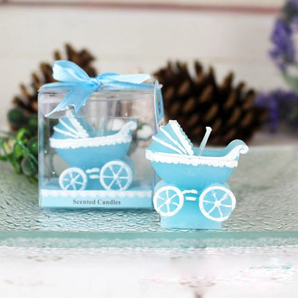 10 pcs cute Mini Creative Pram Baby Birthday Candle Kid Pram Baby Carriage Candle Cake Cupcake Topper Party Decoration