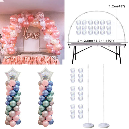 Table Balloon Arch Set Ballon Column Stand for Wedding Birthday Party Decorations Kids Balloons Accessories Christmas Decor ball