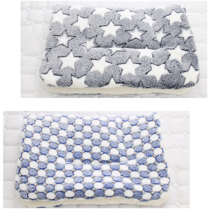 Dogs Cats Blanket Bed Mat Soft Coral Fleece Winter Thicken Warm Sleeping Dog Beds for Small Pet Medium Supply Dropshipping