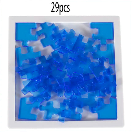 Jigsaw Puzzle 29 Blank Plastic Hard Complex las logic IQ Mind Brain Teaser Shapes games Puzzle Toy For Adults Kids children