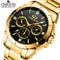 CHENXI Top Luxury Brand Lovers Quartz Watch Golden Stainless Steel WristWatches for Men Women Analog Sports waterproof Watches