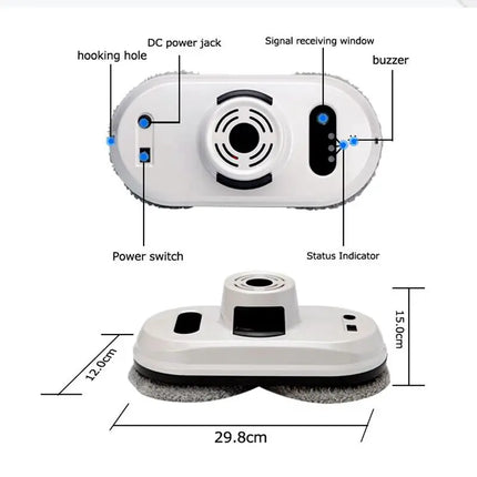 Doramach S1 Window Cleaning Robot High Suction Electric Windows Cleaner Robot Anti-falling Remote Control Robot Vacuum Cleaner