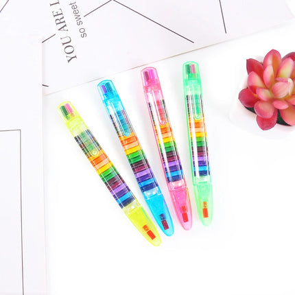 Creative 20colors Crayon Student Draw Color Pencil Multicolor Art Kawaii Writing Pen Kids Gift School Stationery Supplies Gifts