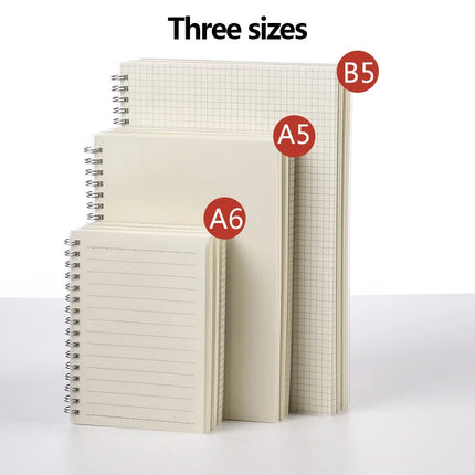 A5 A6 B5 Spiral book coil Notebook To-Do Lined DOT Blank Grid Paper Journal Diary Sketchbook For School Supplies Stationery