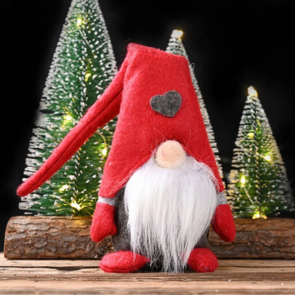 Christmas Faceless Doll Long Hat Gnome Santa Xmas Tree Hanging Ornament Doll Decoration Home Pendant Gifts Drop Ornaments