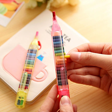 Creative 20colors Crayon Student Draw Color Pencil Multicolor Art Kawaii Writing Pen Kids Gift School Stationery Supplies Gifts