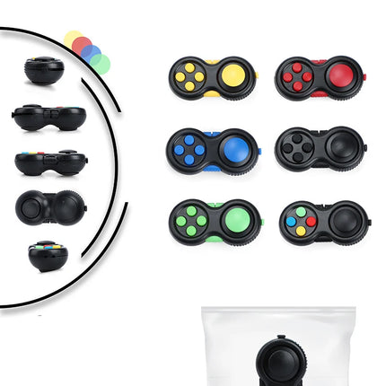 New Premium Quality Fidget Controller Pad Game Focus Toy Smooth ABS Plastic Stress Relief Squeeze Fun Hand Hot Interactive Gift