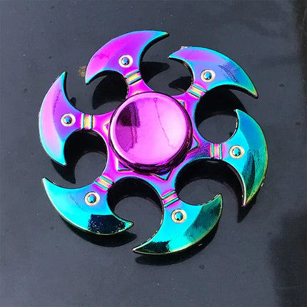 Finger Spinner Office Anxiety Relief Stress Gyro Flower / Tower / Spider Metal Hand Spinner Tri Spinner Model