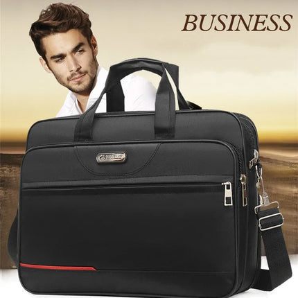 Large Capacity Men's Laptop Bag Briefcases Business Document Electronic Article Clothes Storage Pouch Shoulder  Travel Organizer