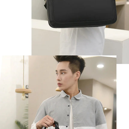 Large Capacity Men's Laptop Bag Briefcases Business Document Electronic Article Clothes Storage Pouch Shoulder  Travel Organizer