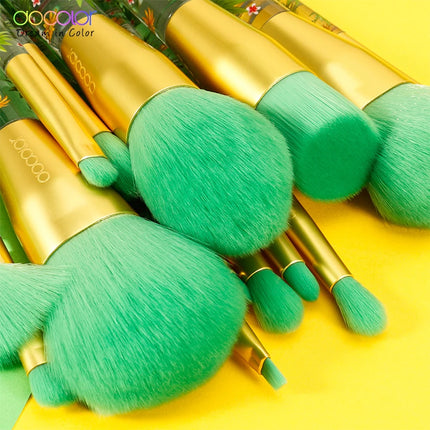 Docolor 14pcs Makeup Brushes Face Powder Eyeshadow Brushes Professional Synthetic Hair Make Up Brush Foundation Blending Contour