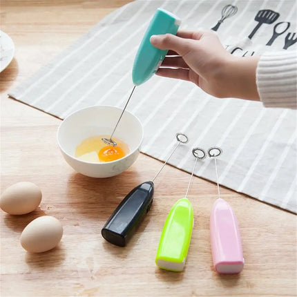 Milk Drink Coffee Whisk Mixer Electric Egg Beater Frother Foamer Mini Handle Stirrer Practical Blender Kitchen Cooking Tool