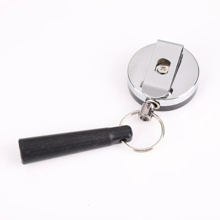 Camping Heavy Duty Retractable Pen Pull Holder Reel Carpenter Pencils Anti Lost Rope Key Ring Chain Belt Clip Outdoor Tools