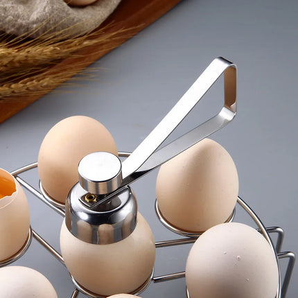 Stainless Steel Egg Topper Cutter Metal Egg Scissors Boiled Raw Opener Creative Kitchen Tool Gadgets Accessories Cool Gadgets