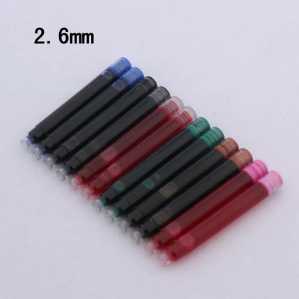 25pcs Universal Fountain Pen Ink Cartridges Pen ink Refill Color 2.6mm 3.4mm  Stationery Office School Supplies