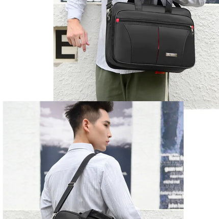 Large Capacity Men's Laptop Bag Briefcases Business Document Electronic Article Clothes Storage Pouch Shoulder  Travel Organizer