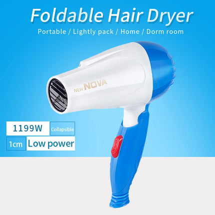 Mini Portable Hair Dryer Foldable Hotel Student Dormitory Low Power Hair Dryer 220V