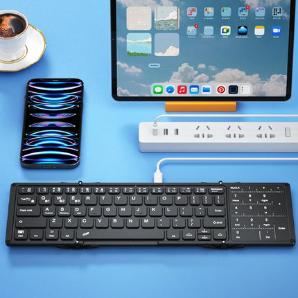 Bow Foldable Bluetooth Keyboard Mouse Digital Touch Pad Laptop Wireless Mute External Portable Charging