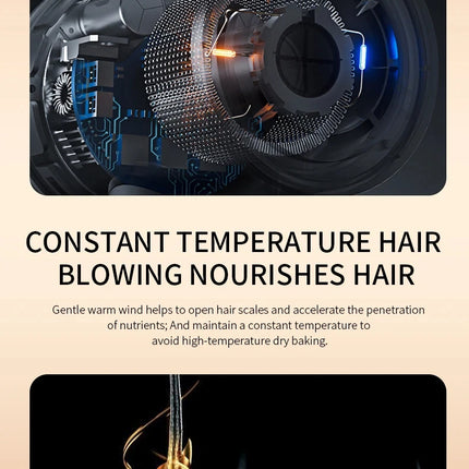 Hair Dryer High-Speed Electric Turbine Airflow Low Noise Constant Temperature And Quick Drying Suitable For Home Salons