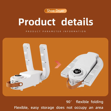 Intelligent shoe dryer Dry and wet deodorization timing double V shoe dryer foldable quick drying shoe dryer