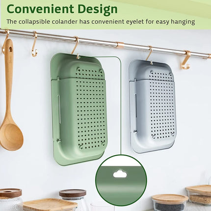 Home Colander Over the Sink Colander for Kitchen Sink Over the Sink Strainer Basket Vegetables Fruits Pasta Collapsible Colander