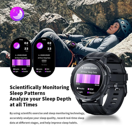 Skmei 1.43 Inch Amoled 1atm Waterproof Pedometer Smartwatch Heart Rate Monitor Bluetooth Call Smart Watch For Android Ios 410mah